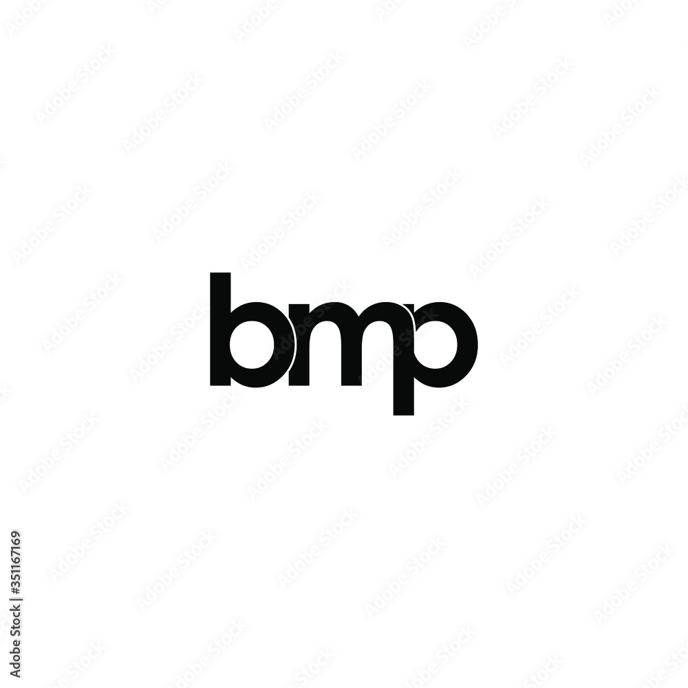 bmp letter original monogram logo design