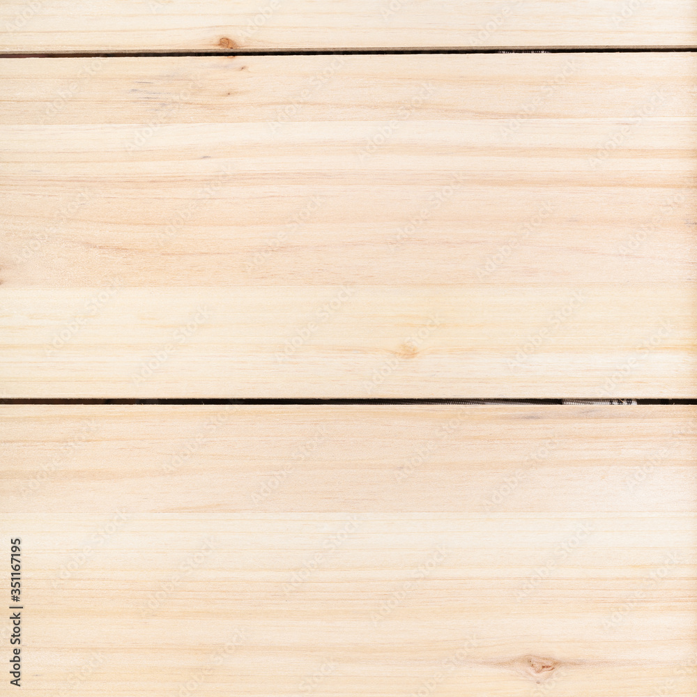 Fototapeta premium square wooden background - unpainted wood board from horizontal wide pine planks close up