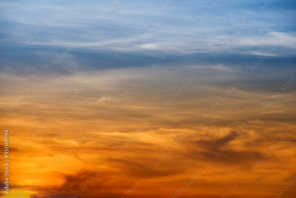 Sky cloud sunset sunrise in the morning or evening for background Sky cloud sunset sunrise in the morning or evening for background