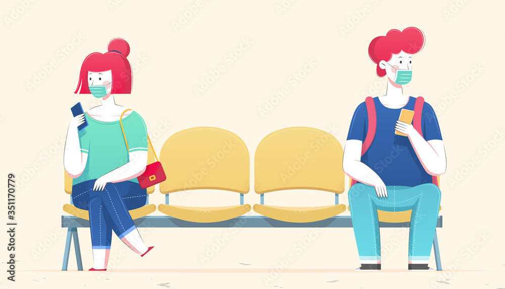 Element for social distancing Element for social distancing
