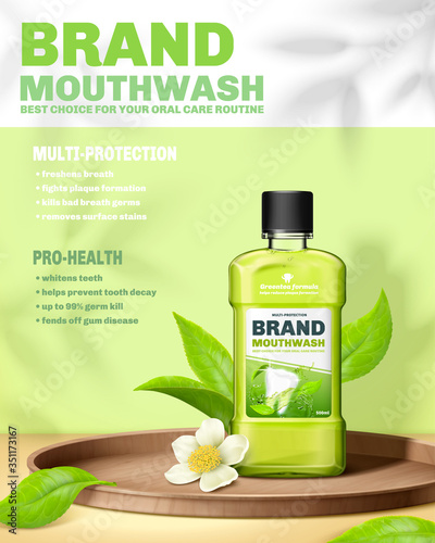 Mouthwash ad template