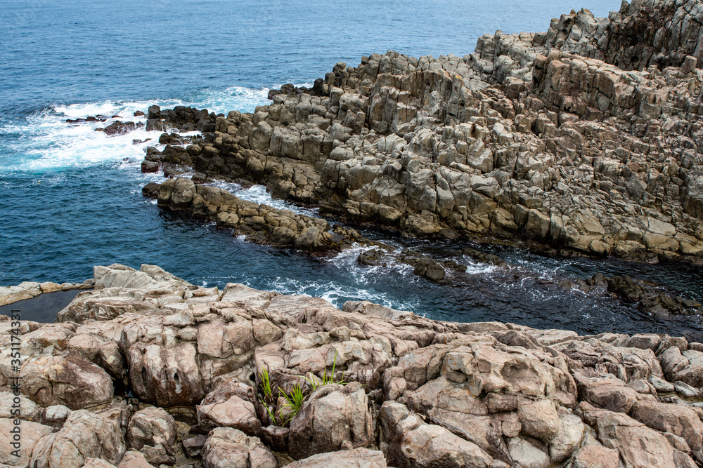 Tojinbo Cliffs in Fukui, Japan