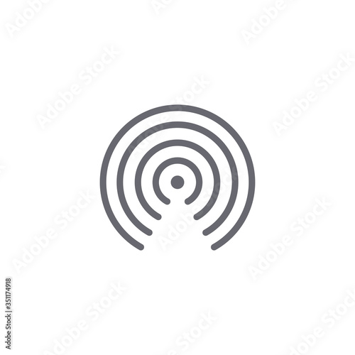 circular connection icon. Vector Illustration