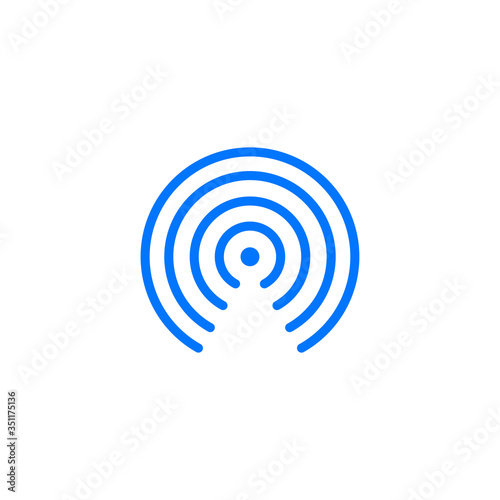 circular connection icon. Vector Illustration