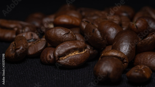 Coffee on a dark background
