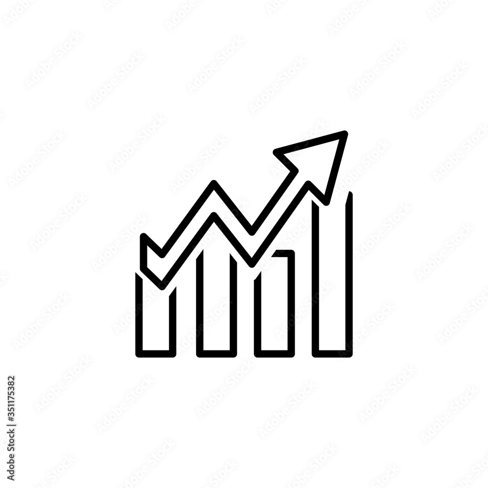 Growth Icon Design Vector Template