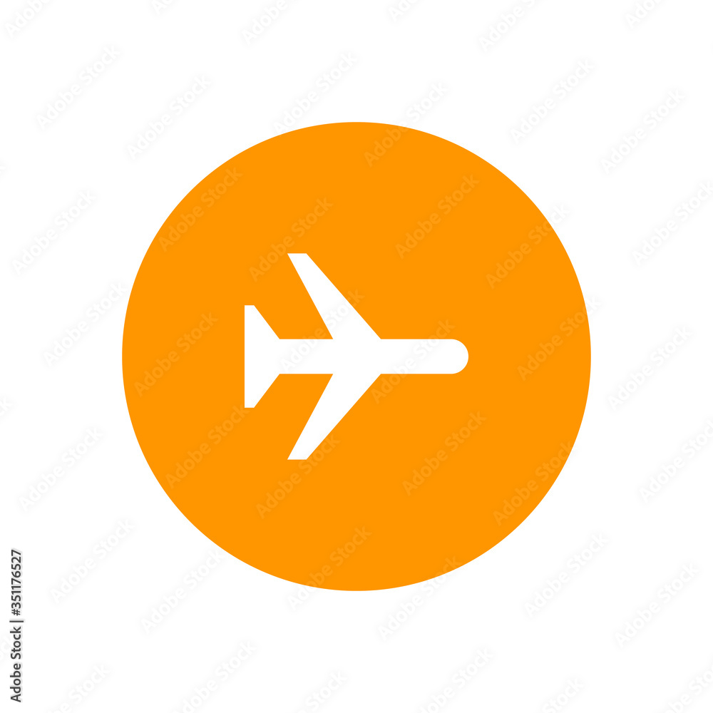 Airplane mode icon. Flight mode symbol modern simple vector icon for website design, mobile app, ui. Vector Illustration