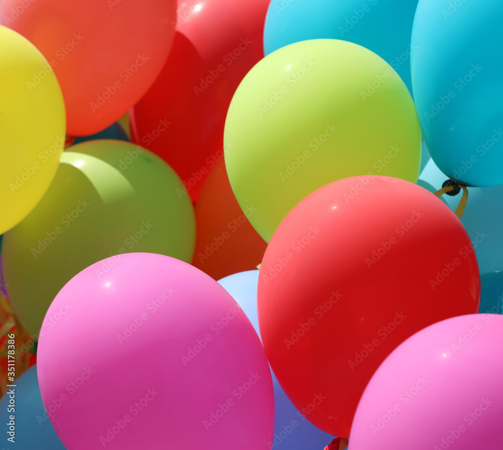 balloons inflated with helium gas to cheer up the parties balloons inflated with helium gas to cheer up the parties