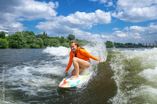 wakesurfing photo