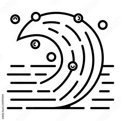 Wave Icon - Illustration illustration photo