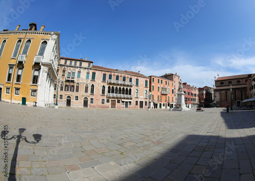square called Campo Saint Stefano in Venice without people becau © ChiccoDodiFC