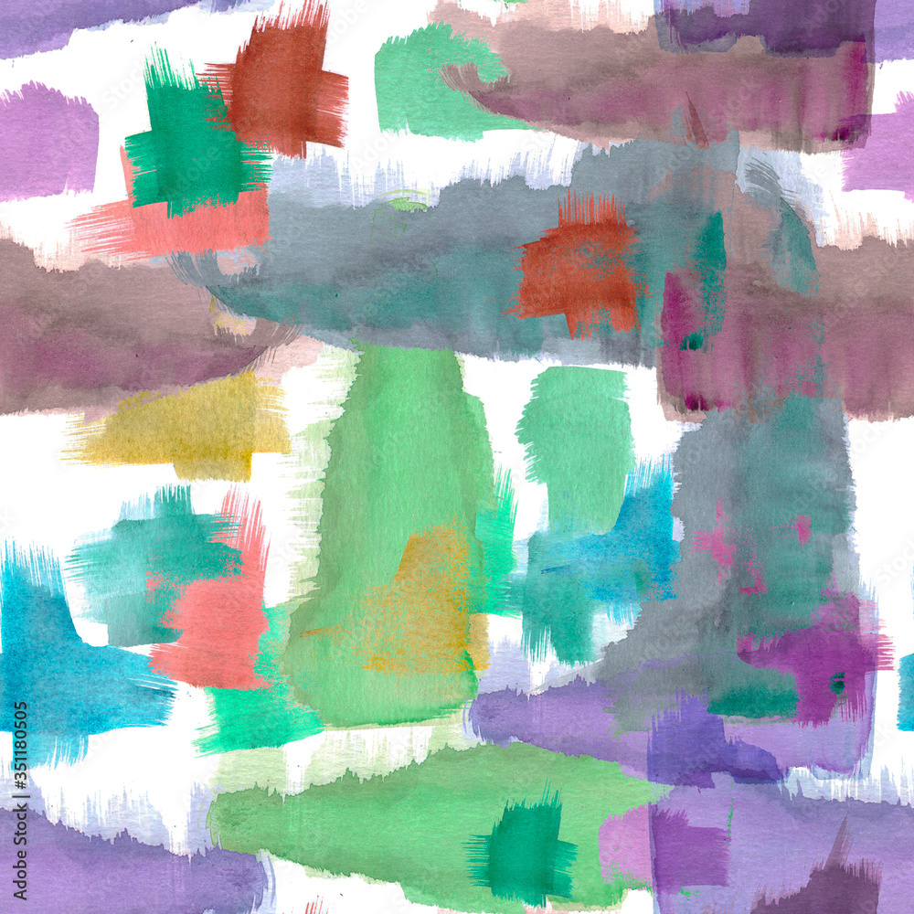 Fototapeta premium watercolor stains. seamless pattern. print on fabric, t-shirts, baby clothes. print for paper products, cuts, booklets, sketchbooks, notebooks. The press on mugs, plates. background.