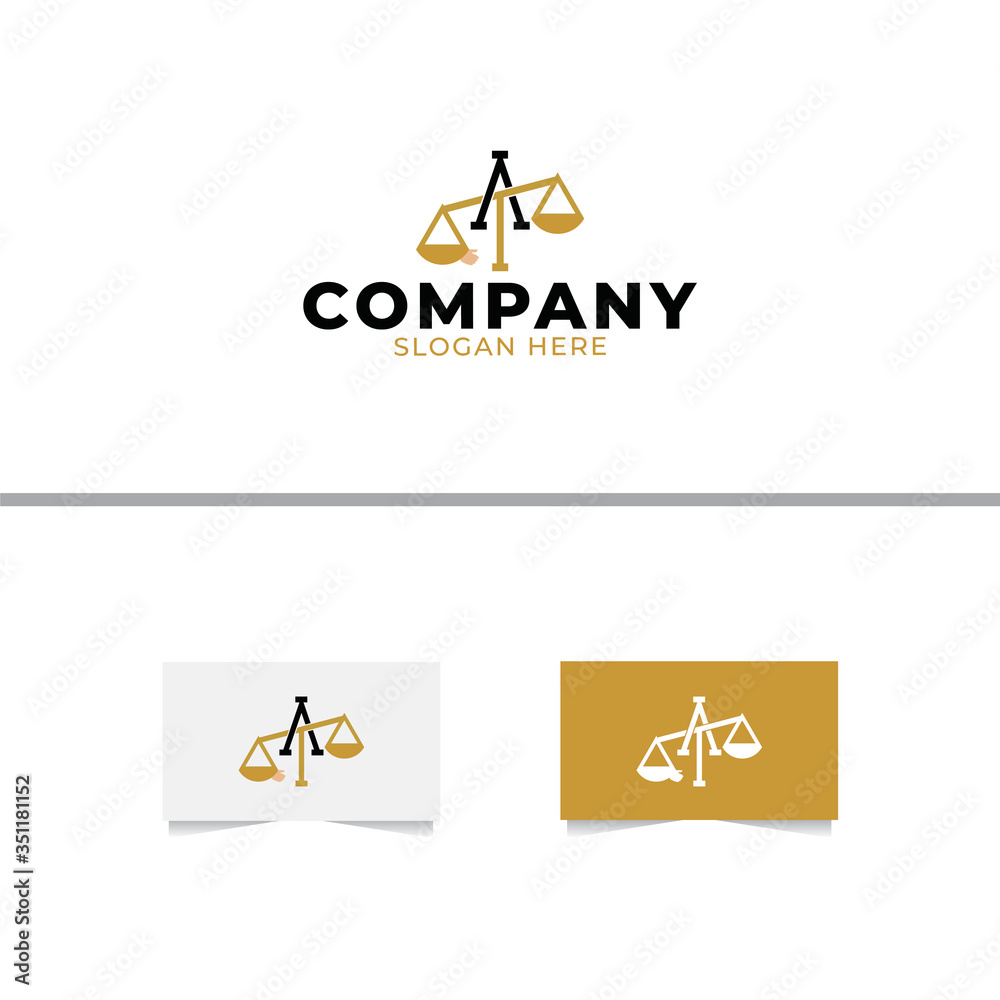 Accident Lawyer Logo Design Vector Template