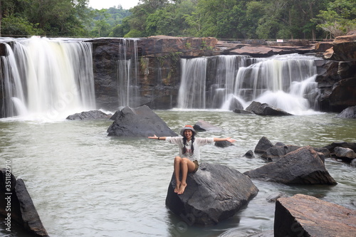Tat Ton Waterfall at Tat Ton National Park in Chaiyaphum, Thailand 