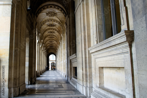 the archway in Paris, with marble floors