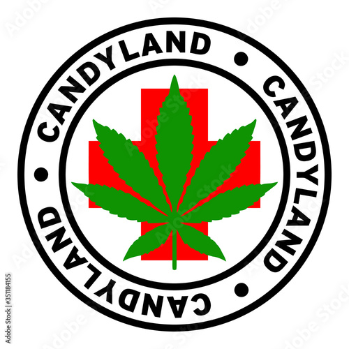 Round Candyland Medical Marijuana Strain Clipart