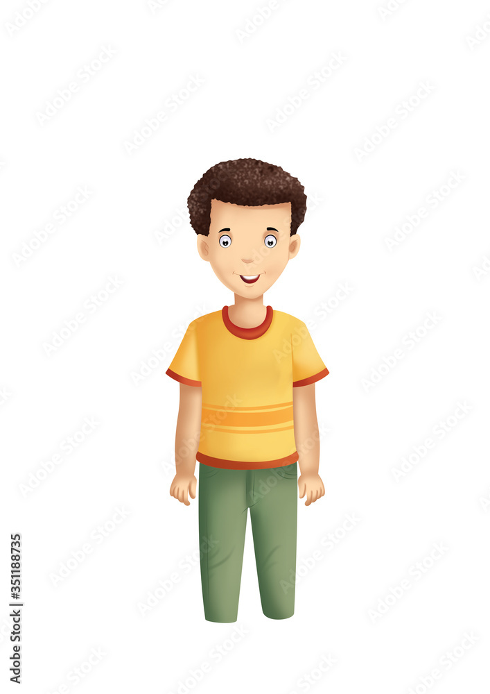 a standing boy a standing boy