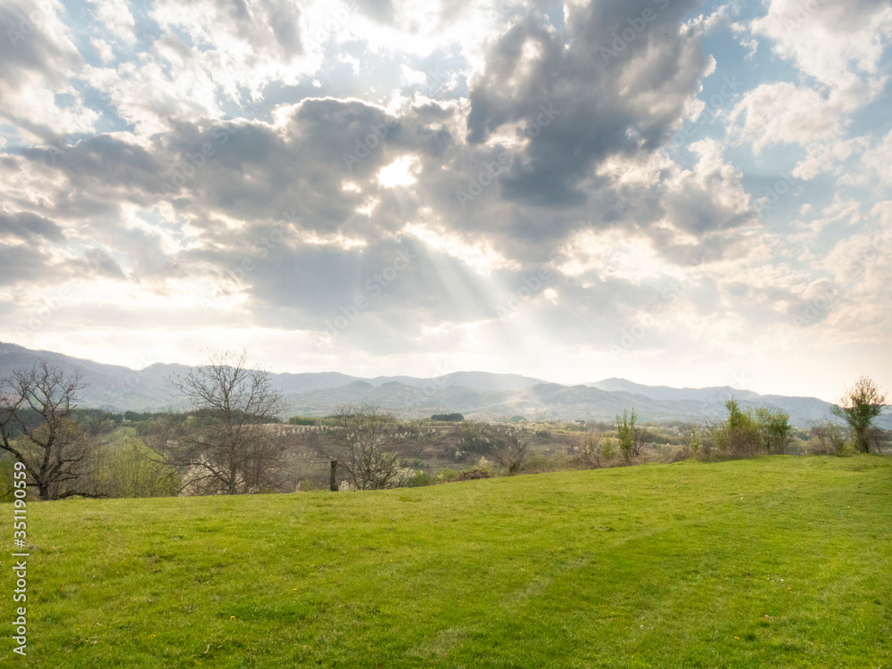 Landscape in the mountains