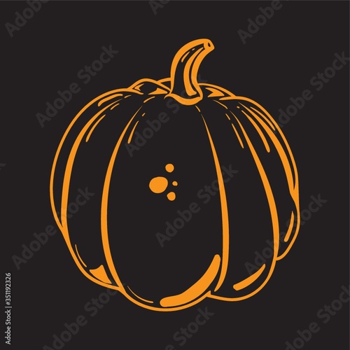 A pumpkin illustration.