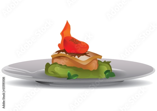 steak with vegetables
