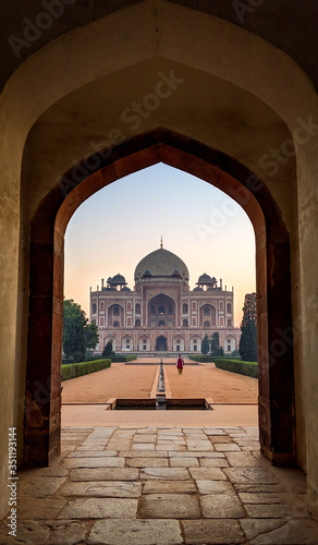 Humayun s Tomb beautiful old Mughal architecture  monument in Delhi India