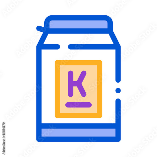 can of kefir icon vector. can of kefir sign. color symbol illustration