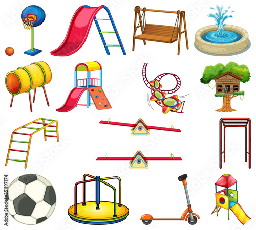 Set of playground element