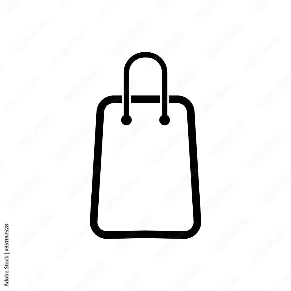 Shopping bag line icon Shopping bag line icon