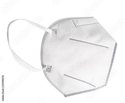 Disposable mask with earloop, FFP2 with N95 / KN95 protection. Face mask for protecting yourself and others from Covid-19. Without breathing valve, protection against the spread of infections