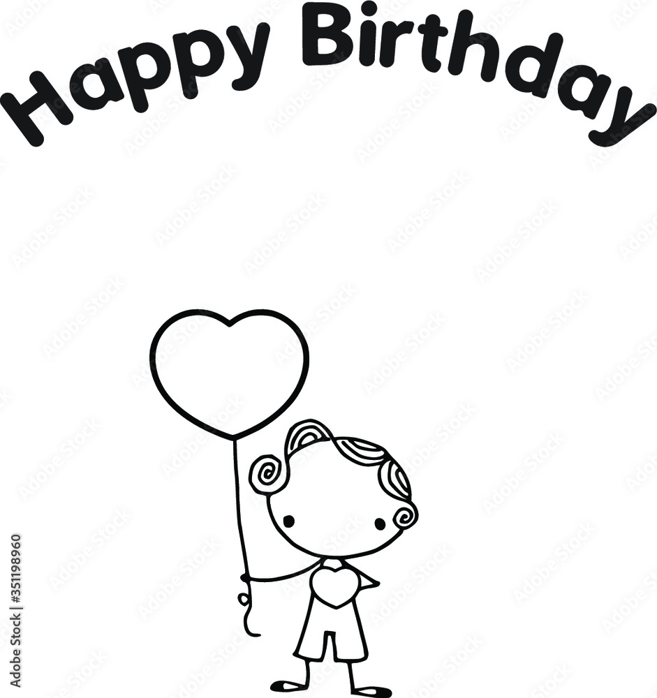 happy birthday card cartoon girl bear happy birthday card cartoon girl bear