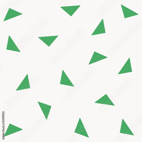 Multicolor triangles design on white background illustration