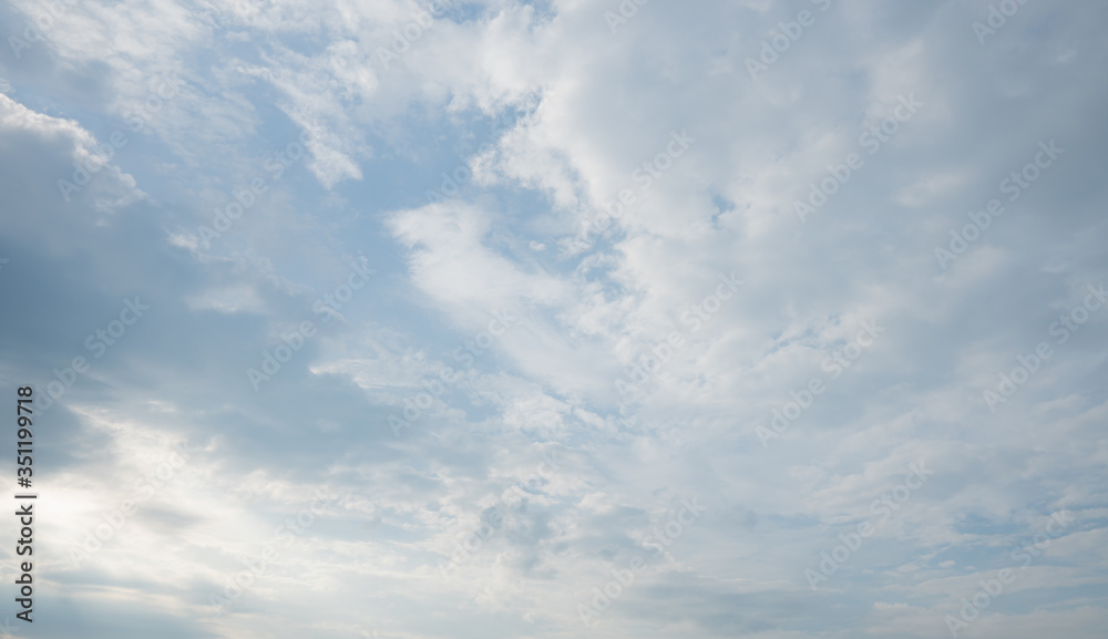 blue sky with cloud in sunshine day.