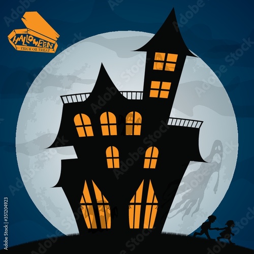 A halloween background illustration.