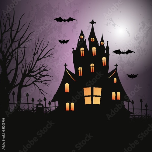 A halloween background illustration.