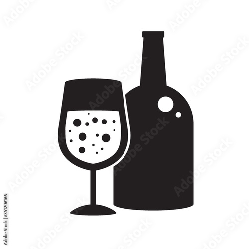 wine with glass