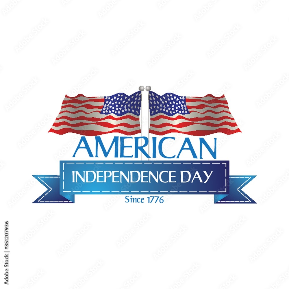 American independence day label