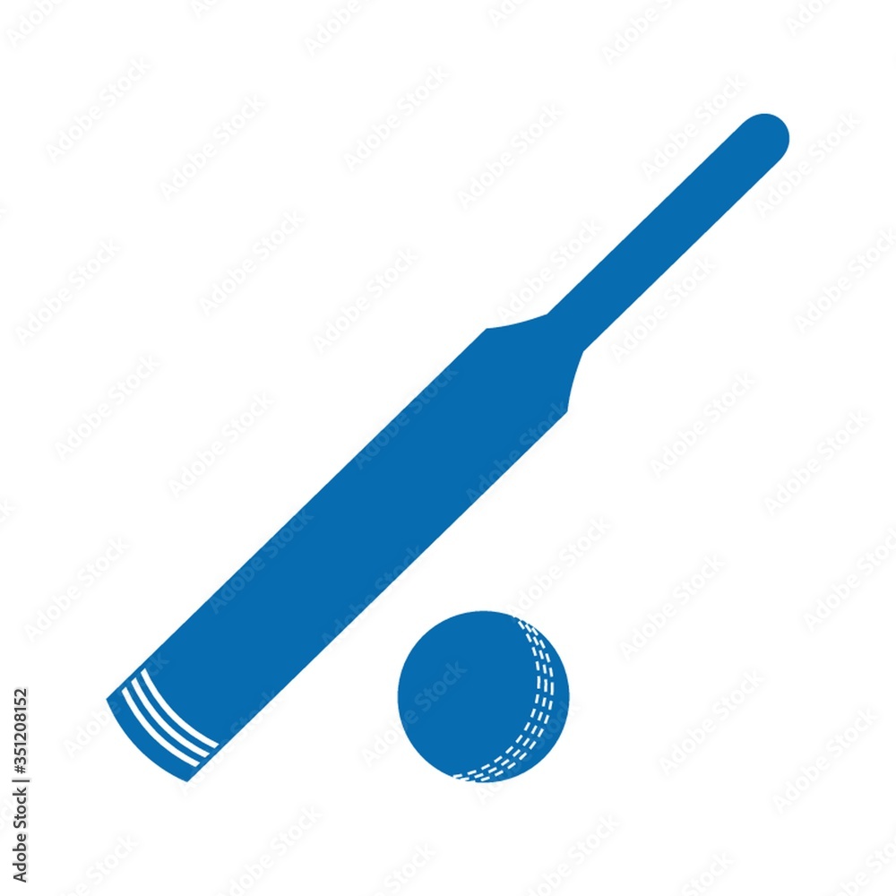 Cricket bat and ball Cricket bat and ball
