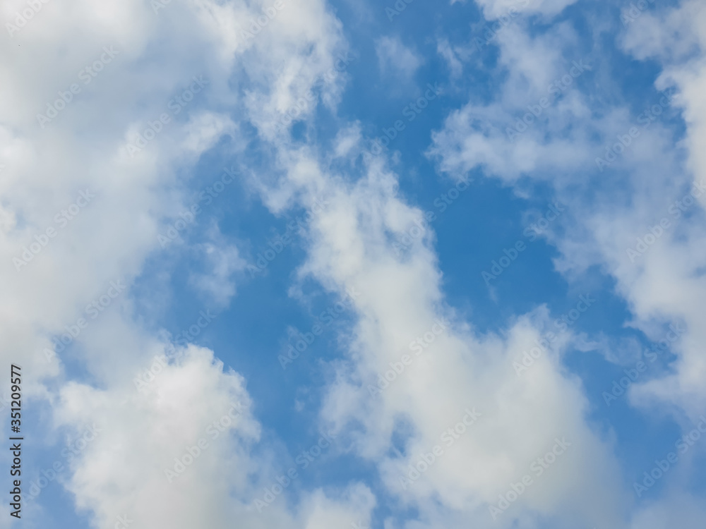 blue sky with clouds.Floating white clouds in the sky background with copy space. blue sky with clouds.Floating white clouds in the sky background with copy space.