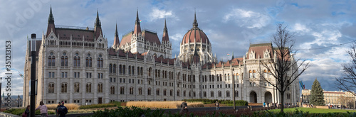 Budapest parliament at daylight. Hungary