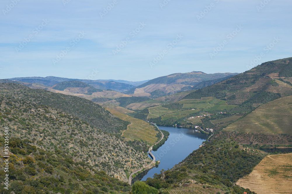 Douro river wine valley region in Portugal