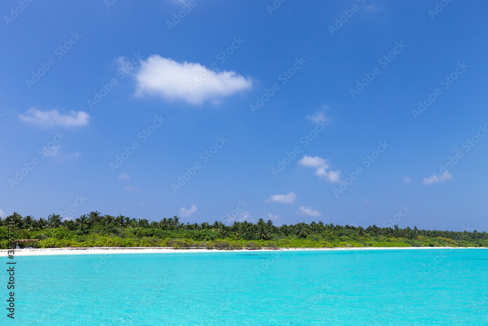 Tropical beach lagoon