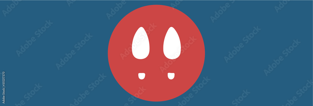 Obraz premium Stai qui. Simbolo impronta di piedi con tacchi da donna per il distanziamento sociale in negozio. Distanza coronavirus.