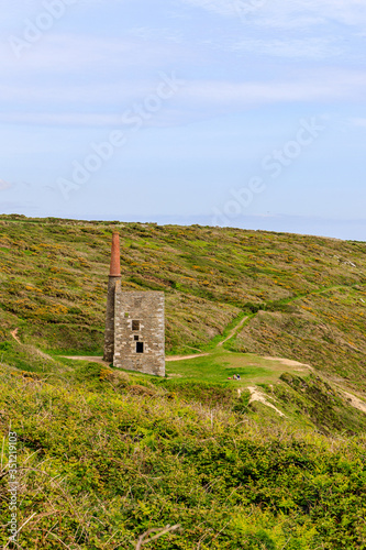 Cornwall Tin Mine Engine House, SW footpath
