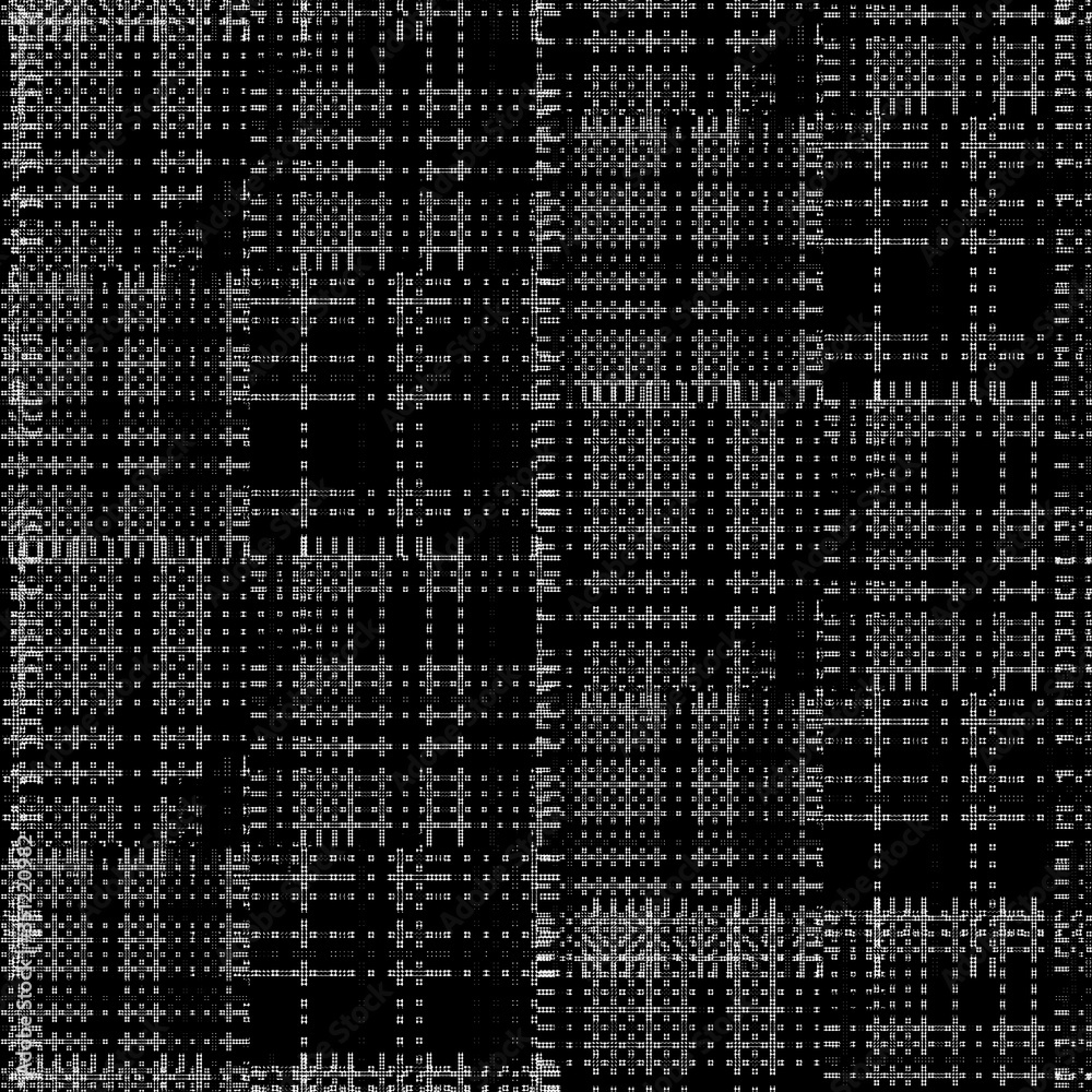Seamless pattern patchwork design. Black and white print with tiles. Watercolor effect. Suitable for bed linen, leggings, shorts and fashion industry. Seamless pattern patchwork design. Black and white print with tiles. Watercolor effect. Suitable for bed linen, leggings, shorts and fashion industry.