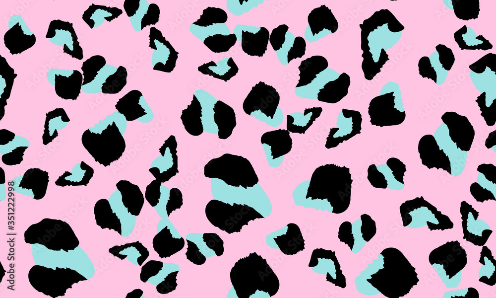 Obraz premium Leopard Print. Seamless Pattern. Animal Skin.