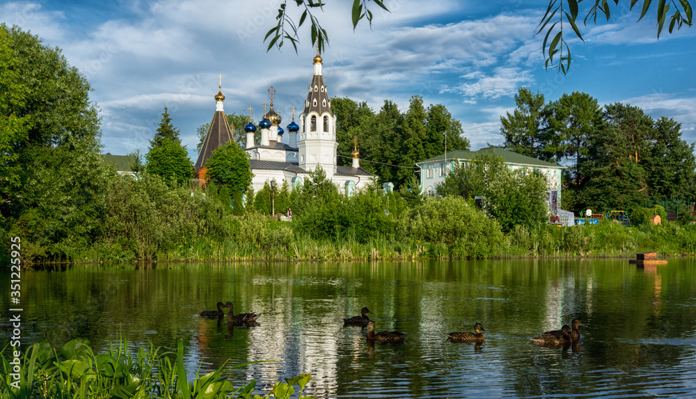 Church Of St. Nicholas in moscow district in russia Church Of St. Nicholas in moscow district in russia
