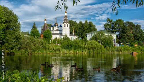 Church Of St. Nicholas in moscow district in russia