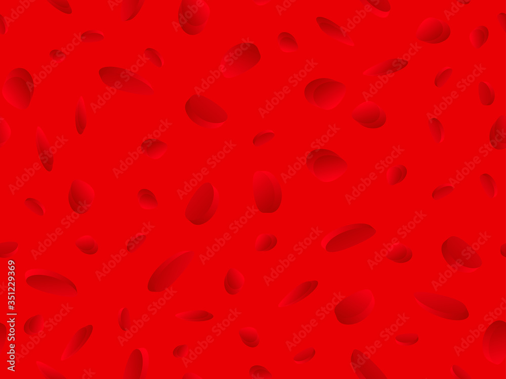 Red blood cells seamless pattern. Blood clot under the microscope, erythrocyte, hemoglobin molecules. Vector illustration Red blood cells seamless pattern. Blood clot under the microscope, erythrocyte, hemoglobin molecules. Vector illustration