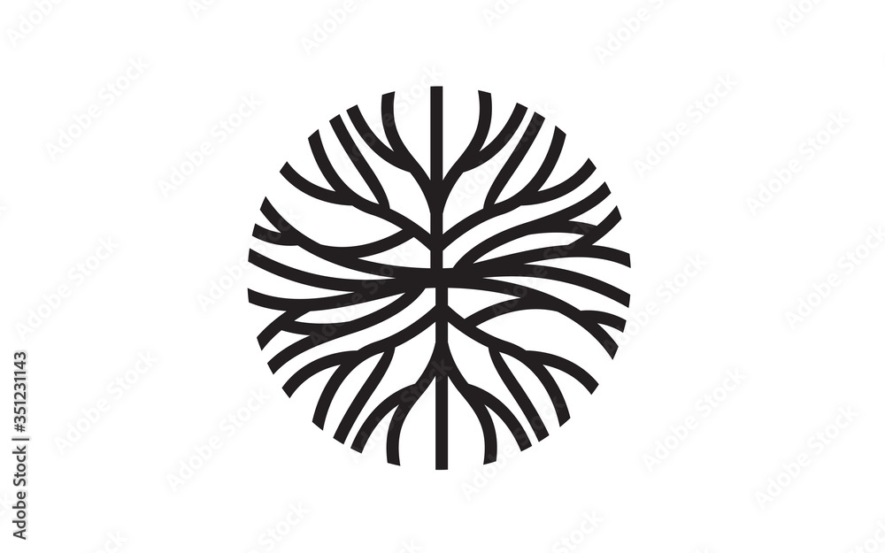 Creative abstract Life root vector logo design Creative abstract Life root vector logo design