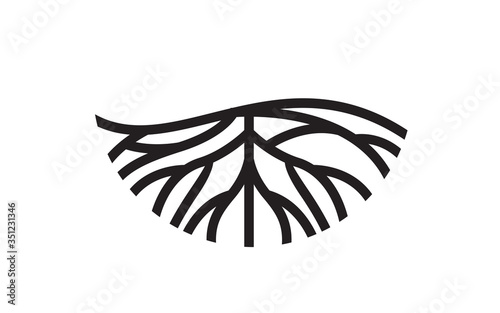 Creative abstract Life root vector logo design
